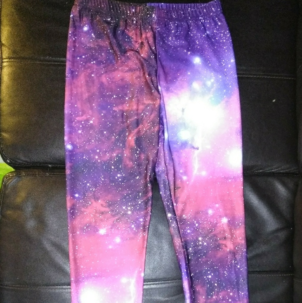 Bright Galaxy cosmos womens leggings